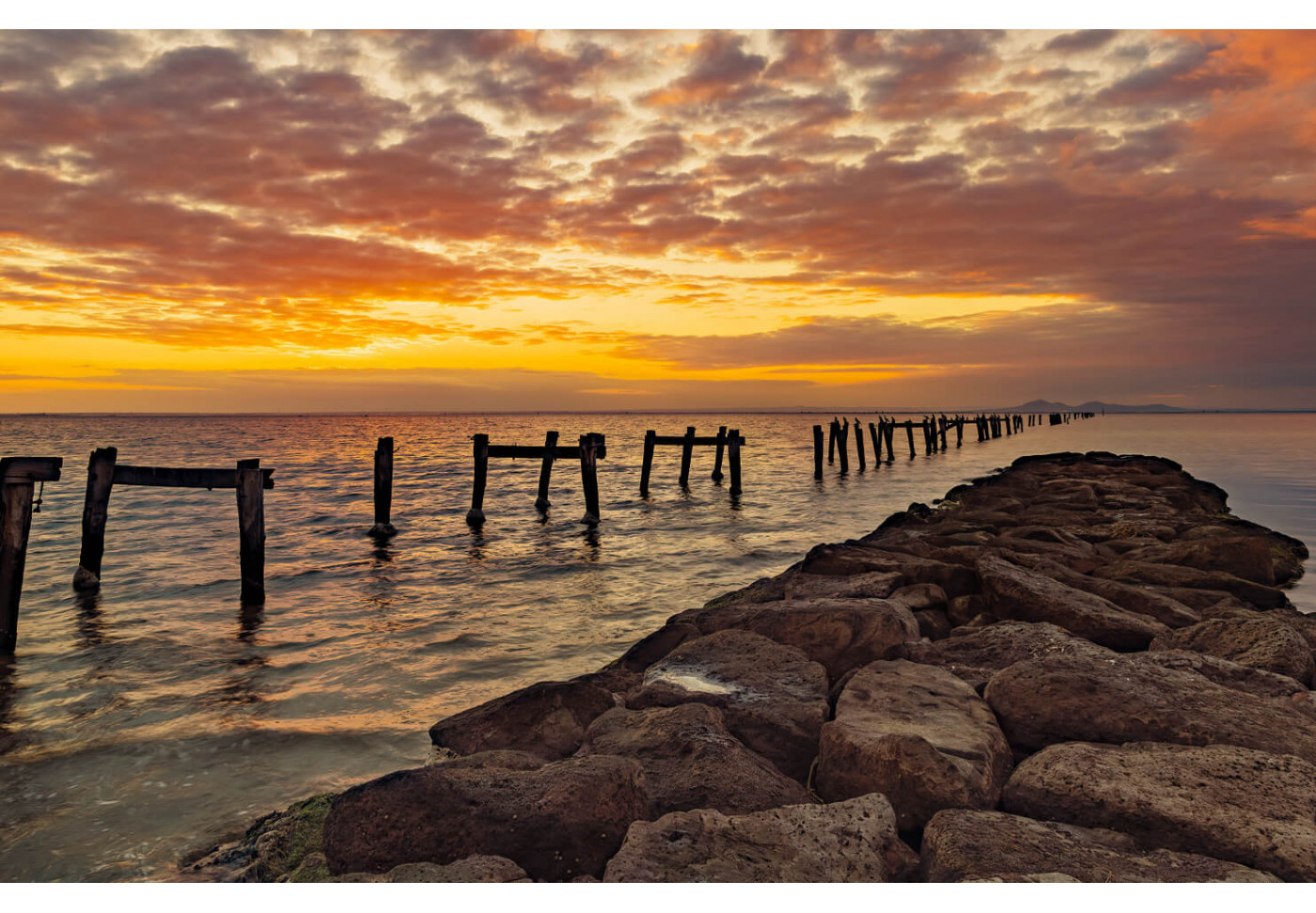 Модульная картина Закат на берегу океана | купить картину в Ивантеевке Модульная картина Закат на берегу океана